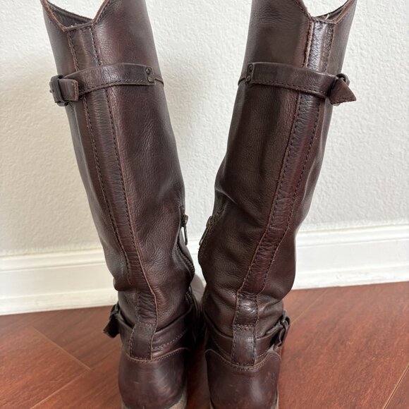 Frye Brown Leather Riding Boots Size 8.5 - Picture 5 of 5